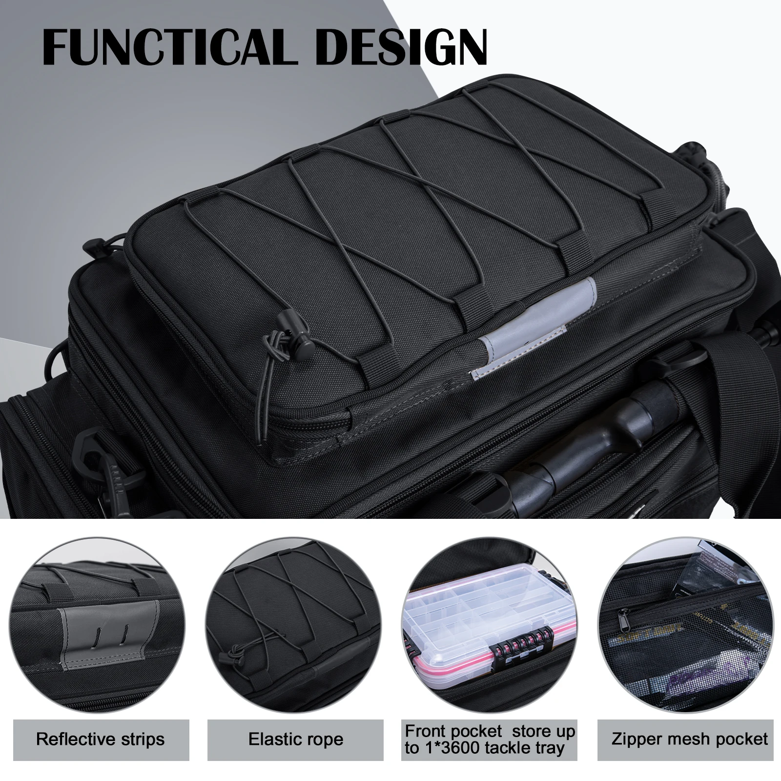 Goture Bolsa de Pesca Táctica Impermeable – Gran Capacidad - imagen 2