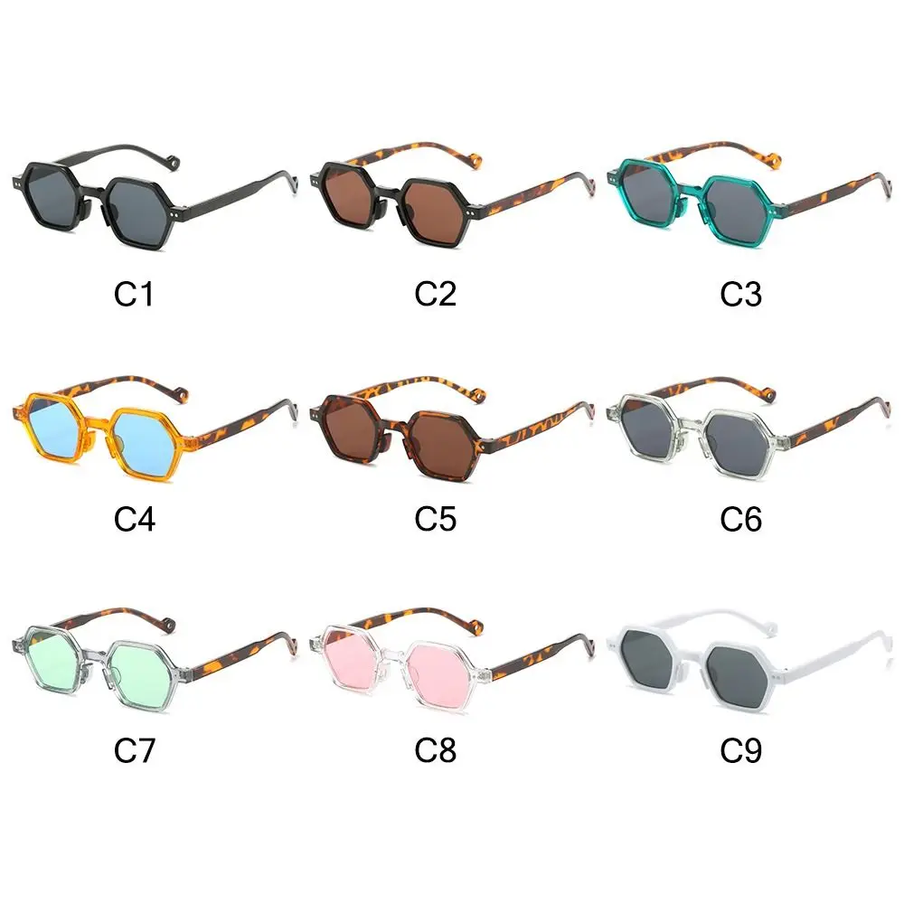 Gafas de sol poligonales cuadradas UV400 vintage con lentes oceánicas - imagen 3