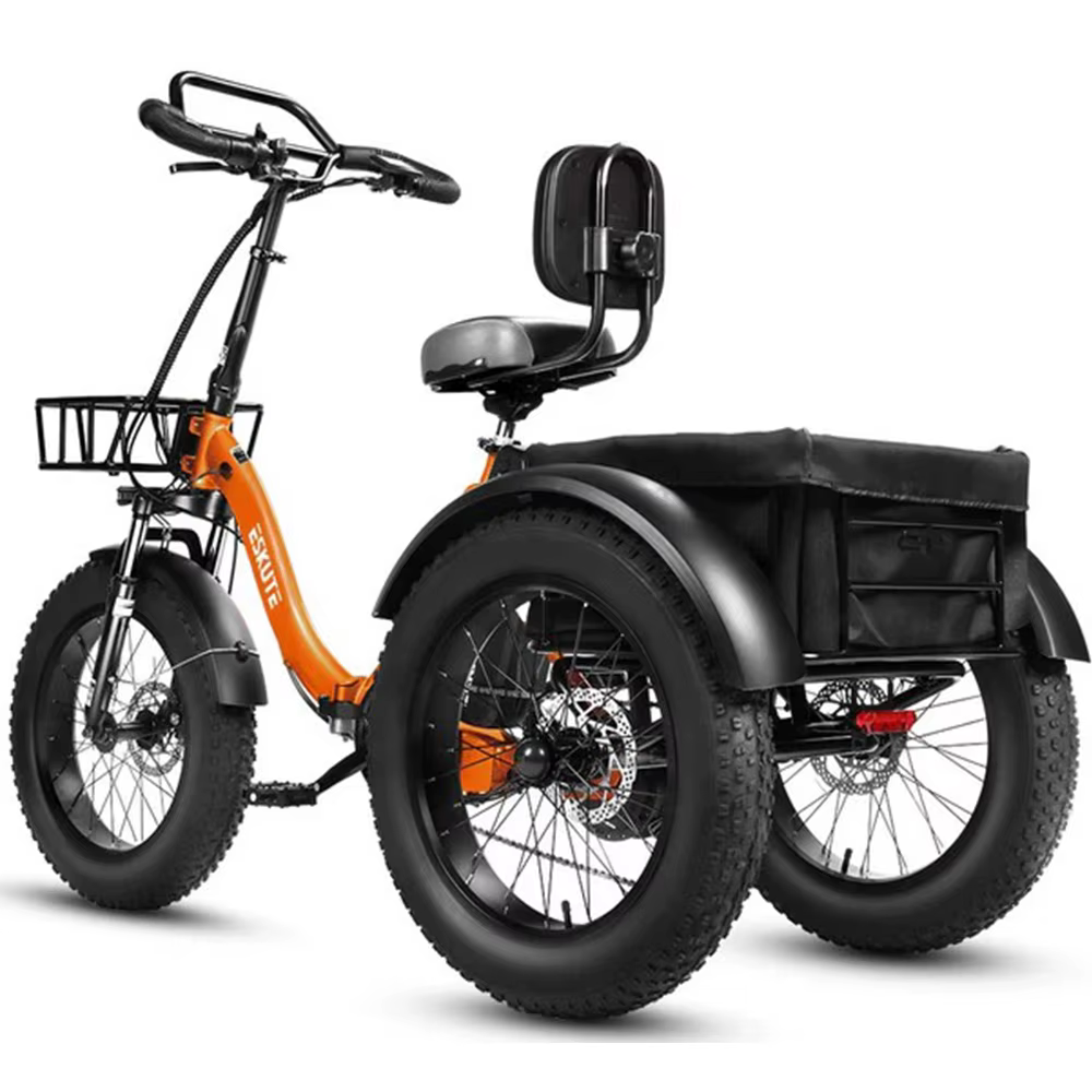 Triciclo eléctrico plegable carga 20" 500W 48V 20.8Ah naranja