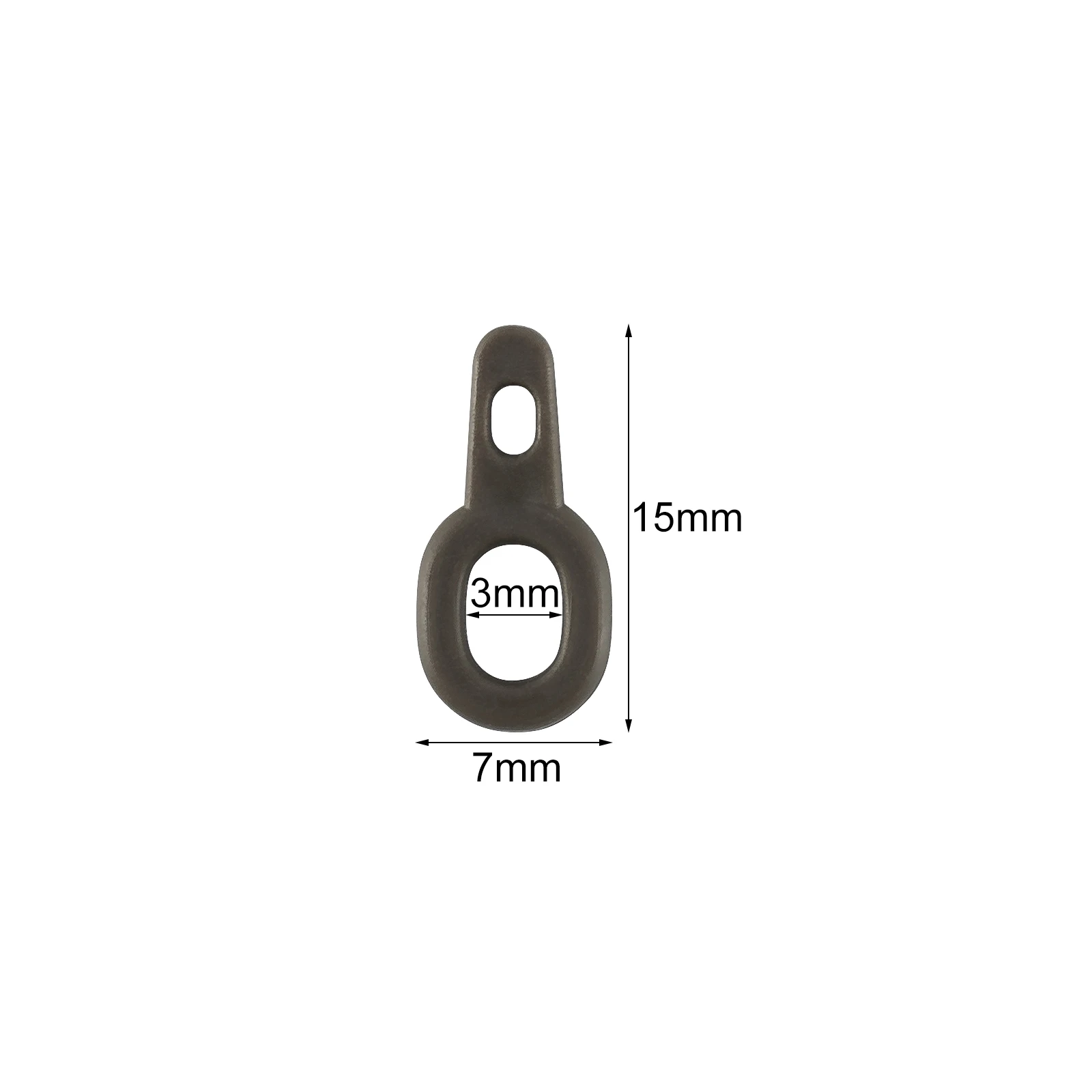 Anillos de aparejo para carpa con clips deslizantes y plomo helicóptero