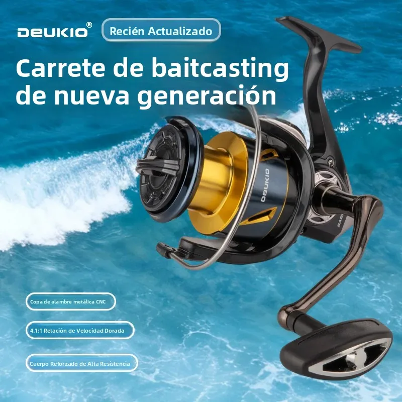 DEUKIO 8000 Carrete giratorio 16kg arrastre marino - imagen 2
