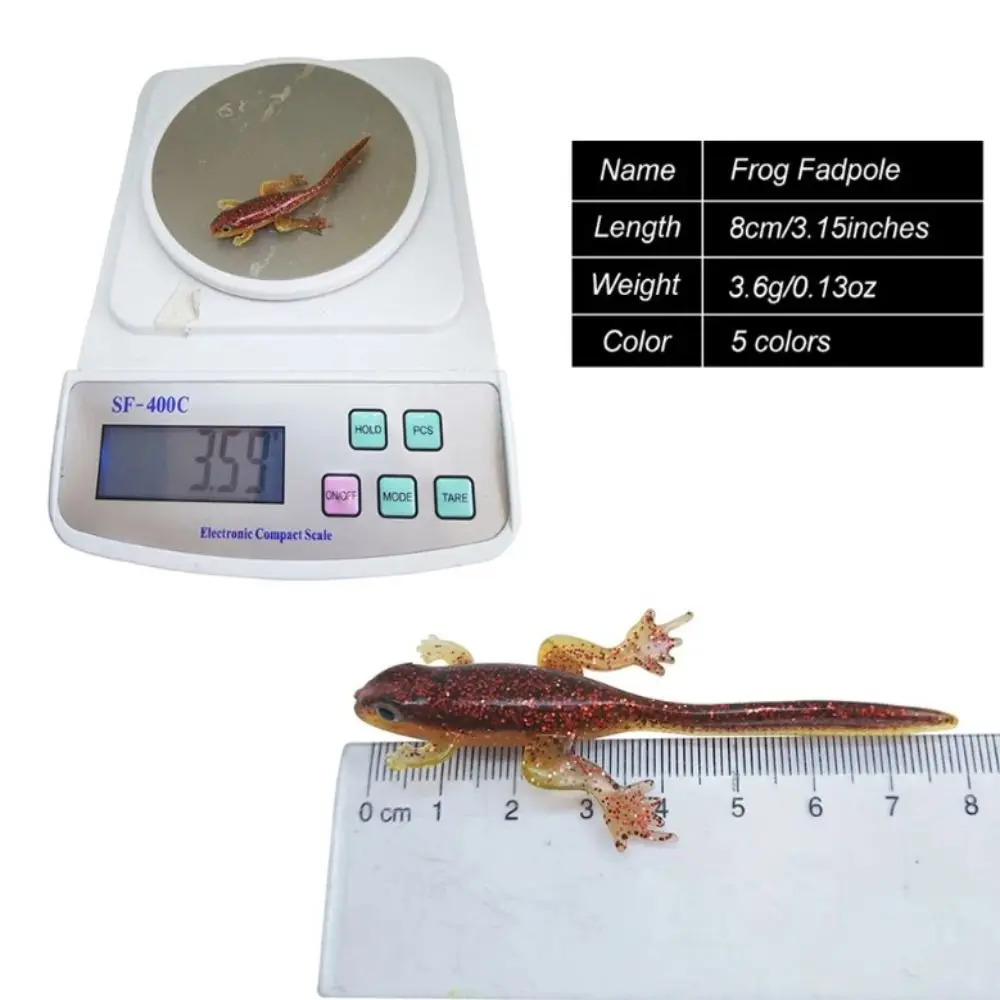 Señuelos blandos girino bicolor 3,8 g para vinilo - imagen 5