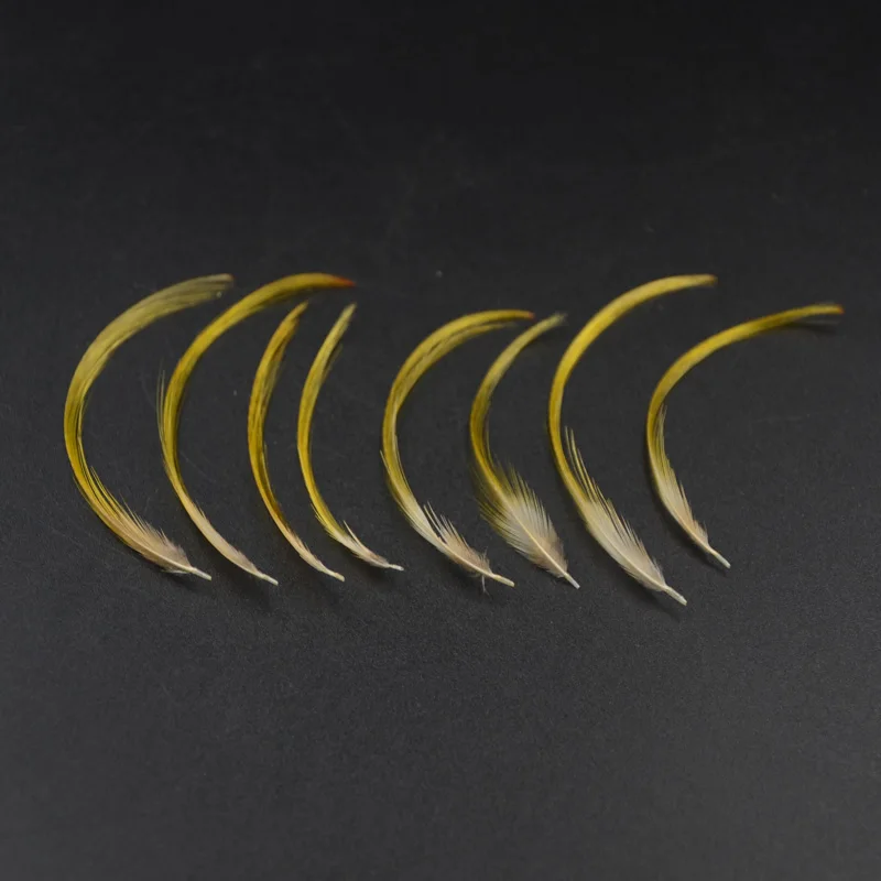 Plumas de faisán doradas para atado CONTEMPLATOR – estilos variados - imagen 3