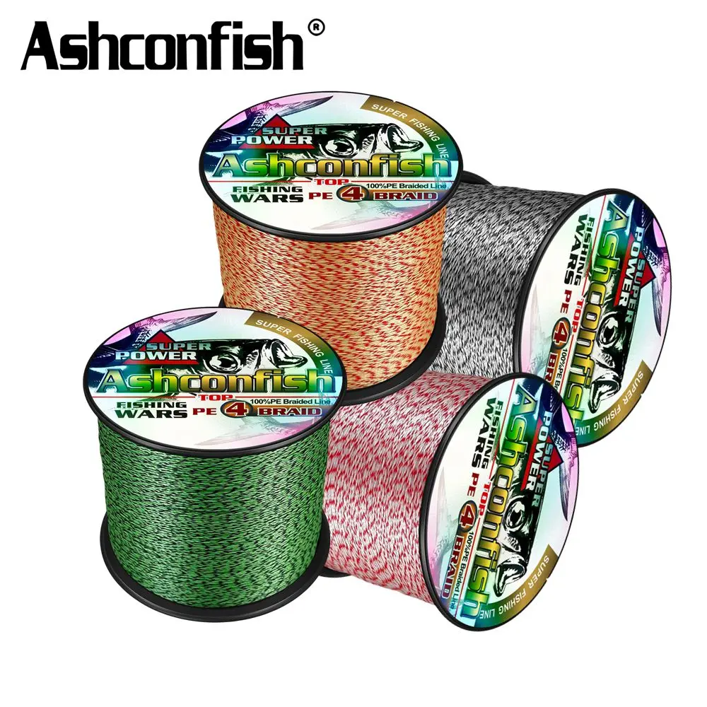 Ashconfish Sedal trenzado PE invisible 2‑100lb – Multifilamento Japón - imagen 4