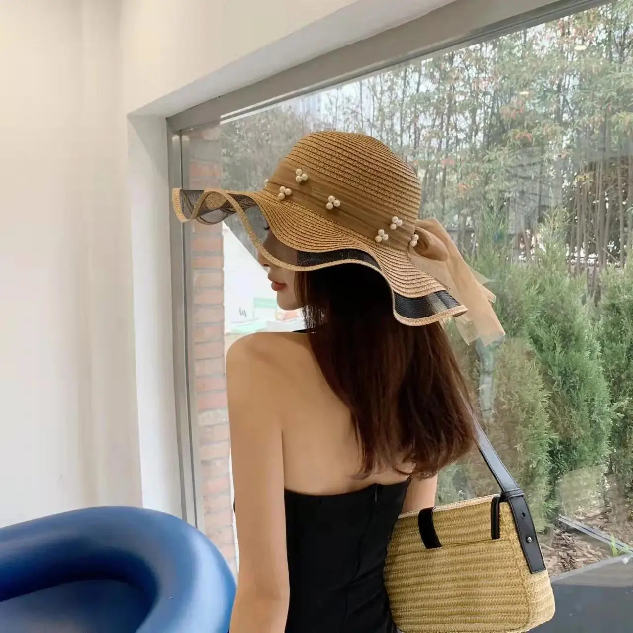 Sombrero Plegable de Ala Ancha para Mujer - Protección UV Playa y Viaje - imagen 3