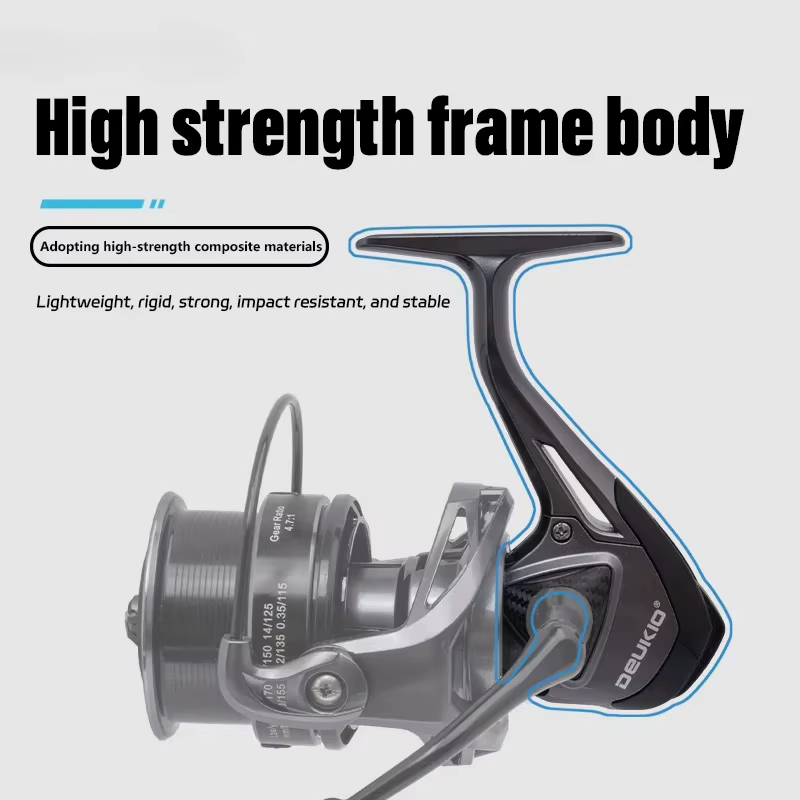 Carrete giratorio YT4500 para jigging, trolling y surfcasting marino