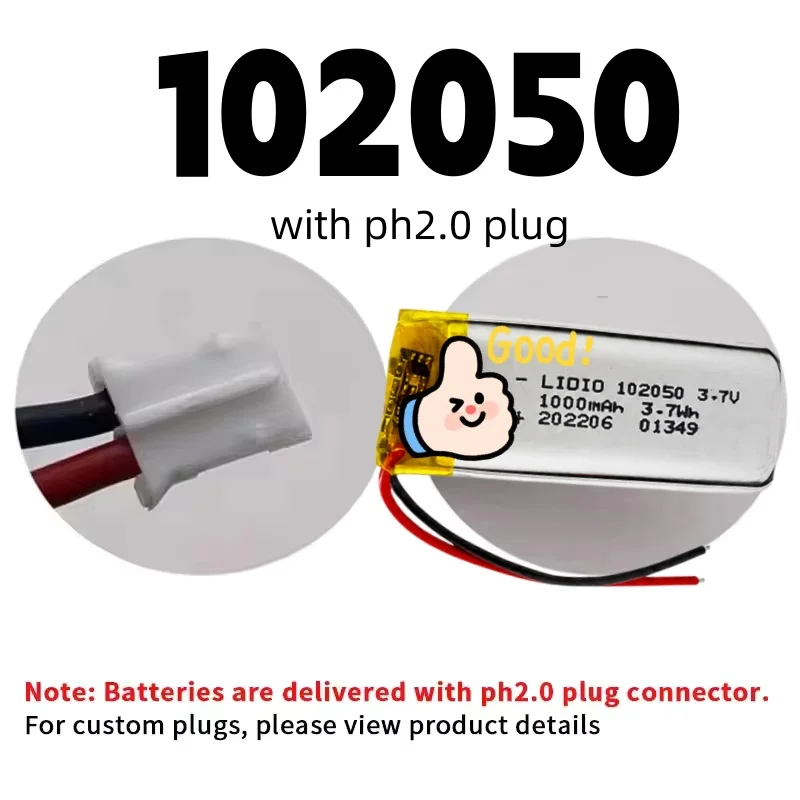 Batería Li-Po recargable para GPS y luz LED con PCB - imagen 2