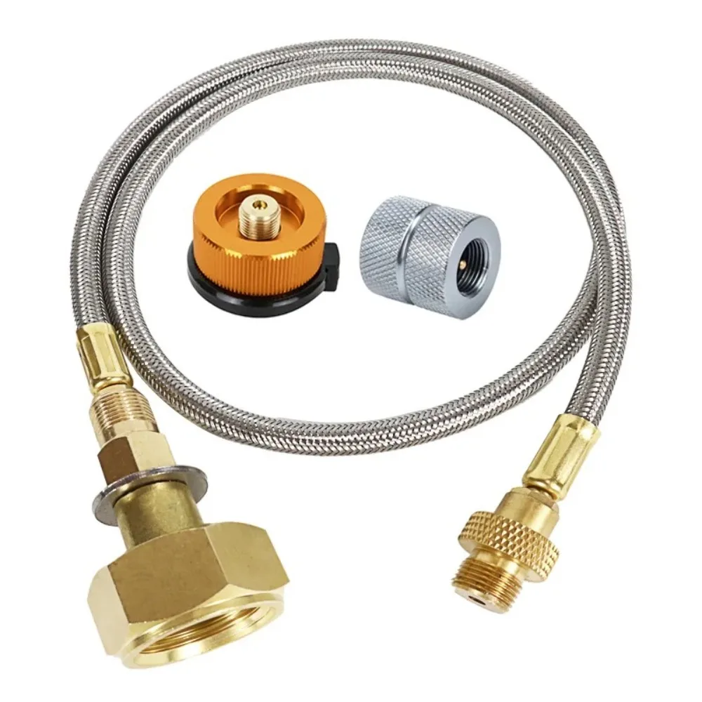 Adaptador de recarga de propano para estufa de gas manual GLP conector manguera duradero - imagen 4