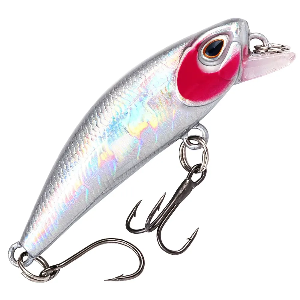 Wobbler minnow hundido para lubina, crankbait de plástico duro - imagen 3