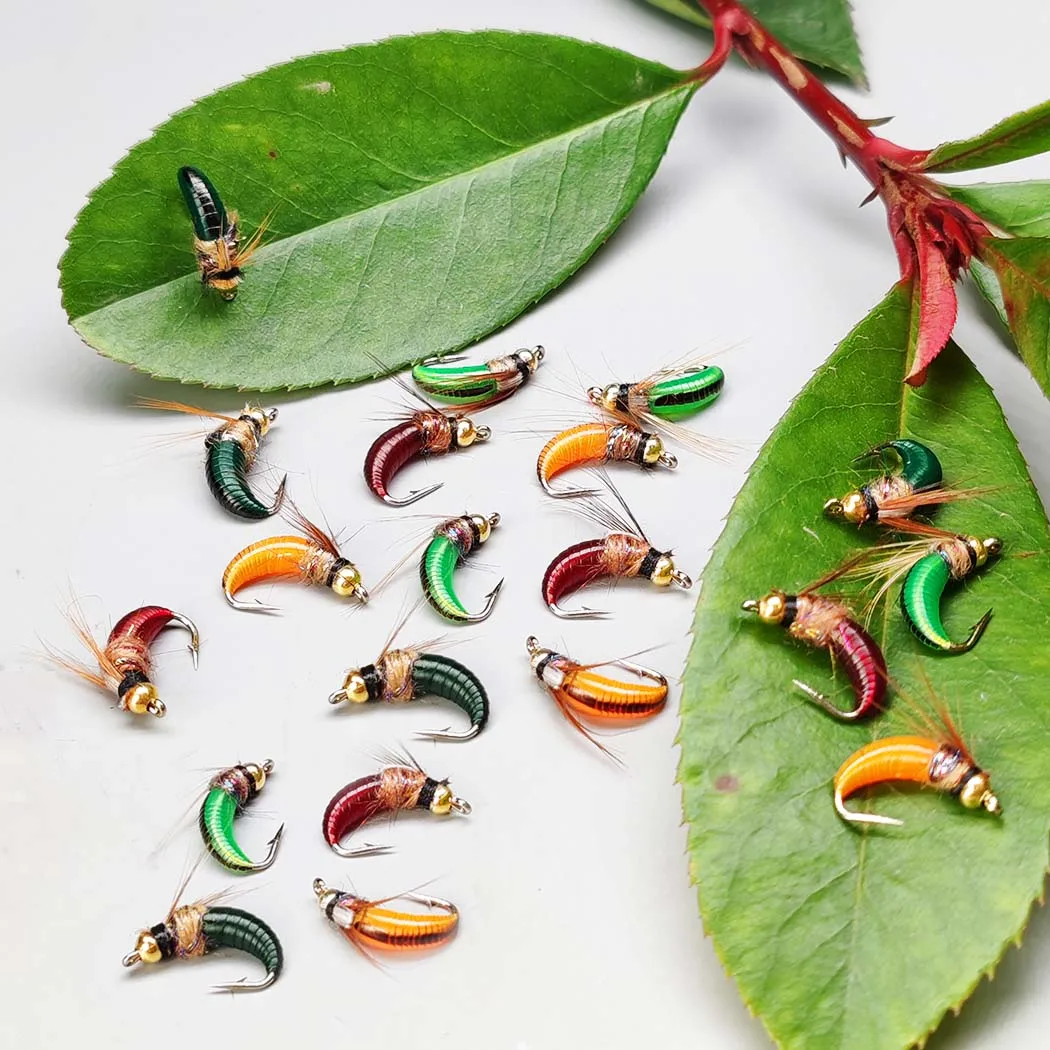 Mosca seca artificial con cabeza de latón para trucha y salmón - imagen 4