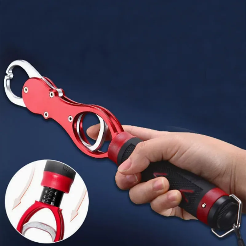Pinza de pesca portátil de aluminio con báscula – agarre seguro - imagen 3