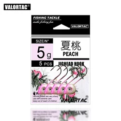 Anzuelos Finesse Jingging en carbono – Rosa melocotón para vinilo