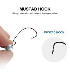 Anzuelos Mustad Worm Hook para vinilo – Cabezal compensado