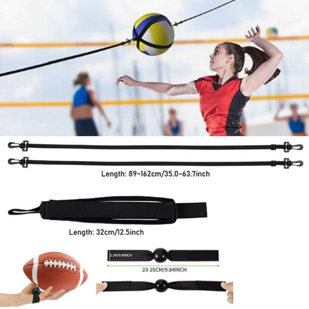 Entrenador de remates de voleibol elástico ajustable y portátil - imagen 3
