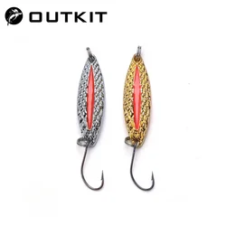 OUTKIT Mini Señuelo Giratorio Metal - Cebo Trucha y Pez Pequeño