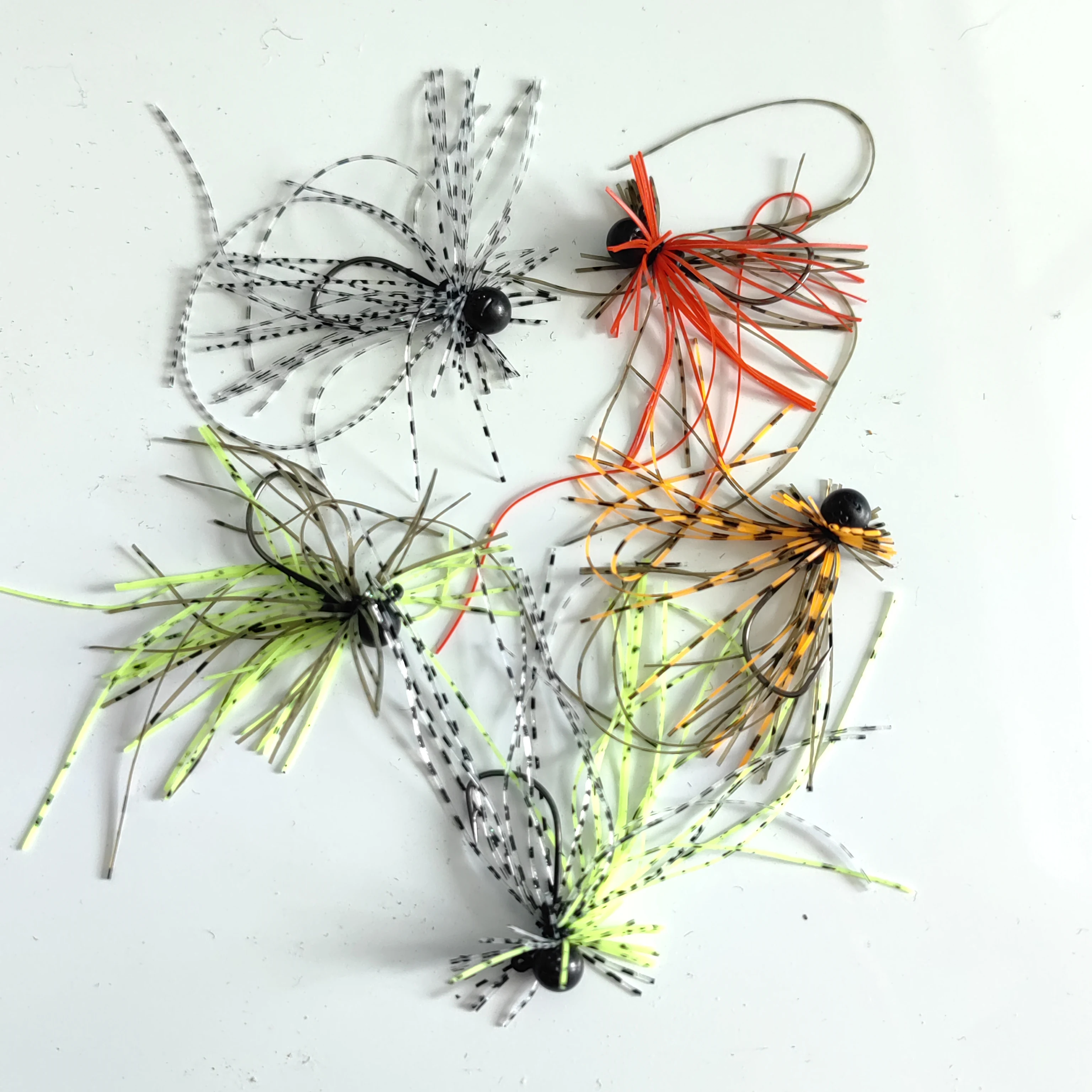 MUKUN Chatterbait jig head con anzuelo de goma y alambre para trucha - imagen 5