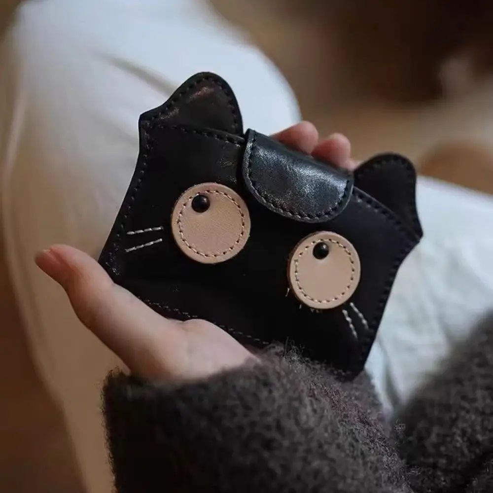 Monedero ultrafino con gato de dibujos animados y tarjetero portátil - imagen 5