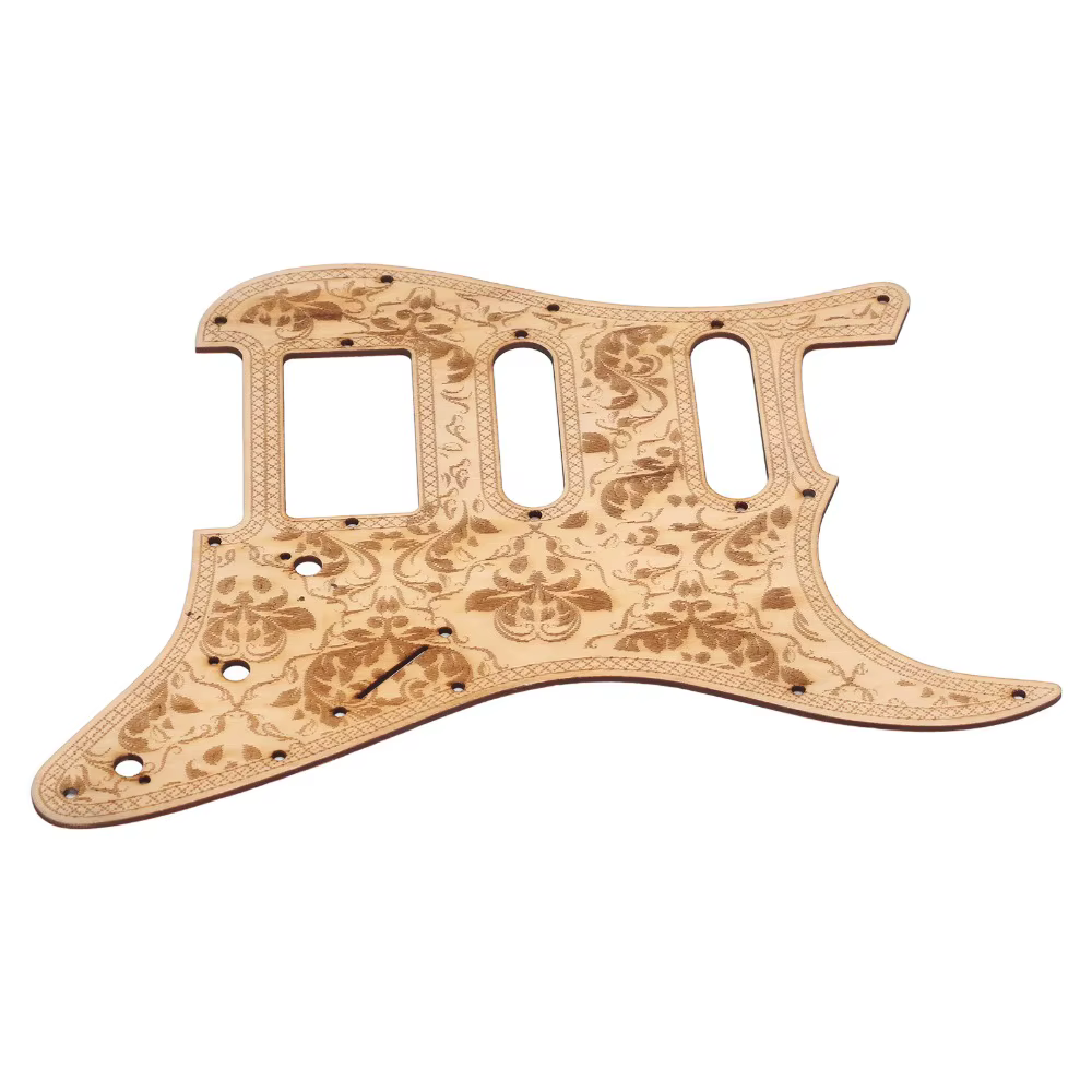 Protector guitarra eléctrica ST antirrayado con madera natural - imagen 2