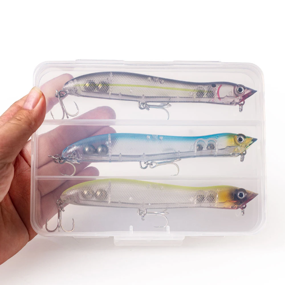 Señuelo de superficie tipo lápiz Popper artificial para pesca deportiva