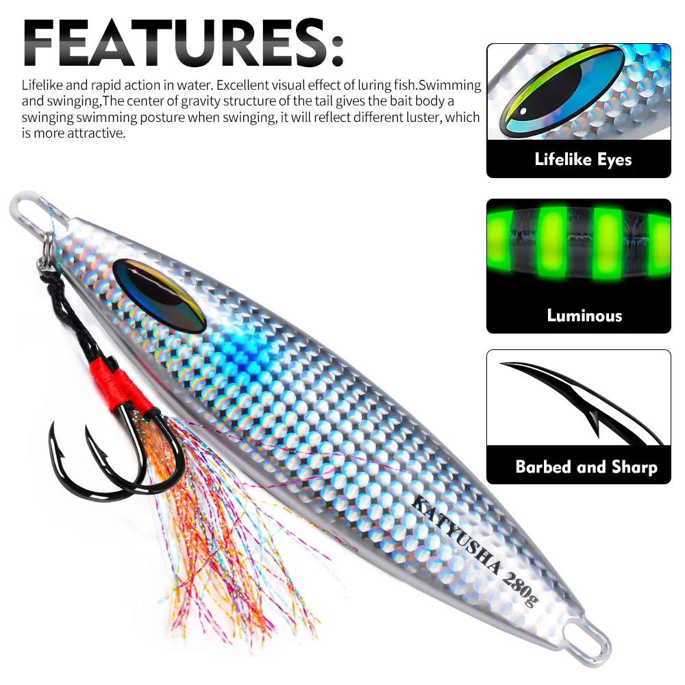 Proberos señuelo slow jigging metálico para pesca desde costa - imagen 2