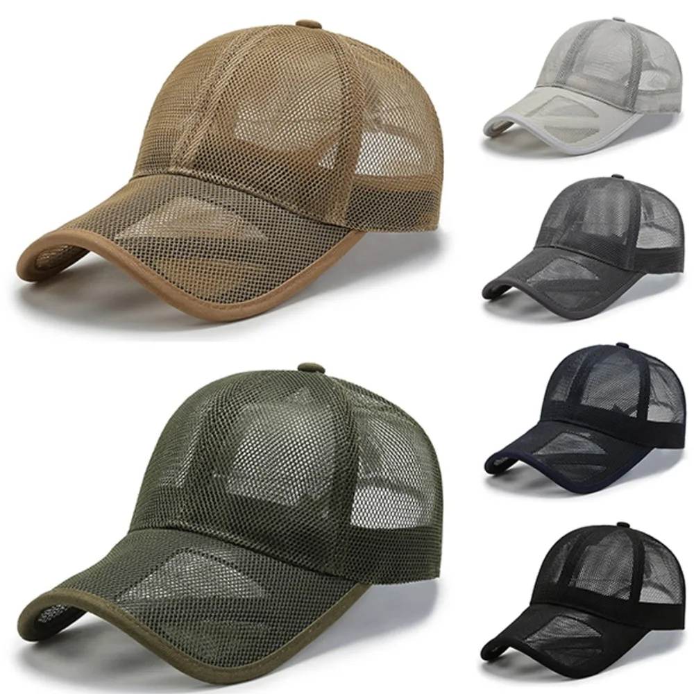 Gorra de pesca mesh transpirable con protección solar