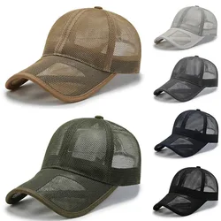 Gorra de pesca mesh transpirable con protección solar