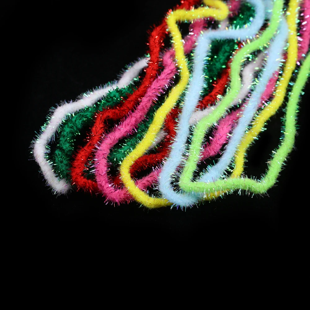 Vtwins Ninfa Caddis streamer para pesca de trucha con chenilla - imagen 2