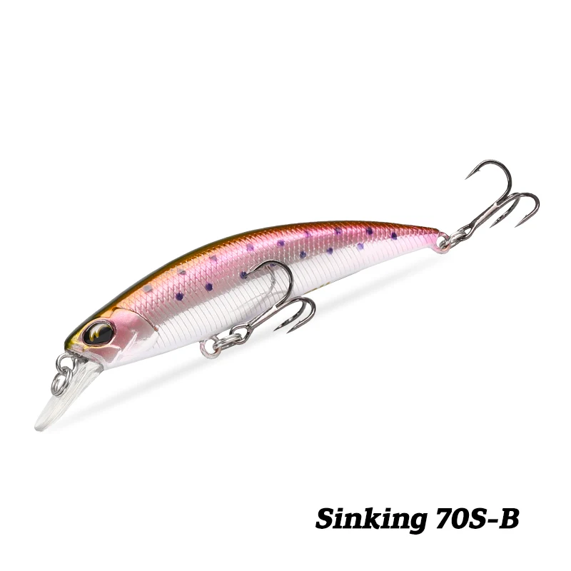 TSURINOYA Señuelo Minnow DW75 tipo Jerkbait Wobbler para lubina