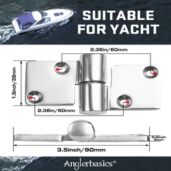 Bisagra Desmontable Acero Inoxidable 316 Grado Marino – Elevación para Puerta Cabina
