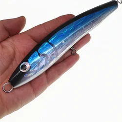 SWOLFY señuelo lápiz topwater de madera flotante para pesca en mar GT
