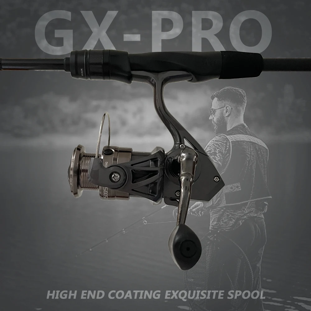 Carrete Baitcast GX totalmente metálico arrastre suave para lucio - imagen 5
