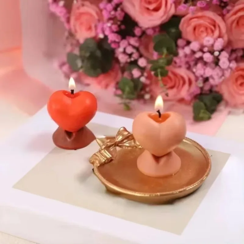 Molde de silicona con forma corazón para vinilos y señuelos - imagen 2