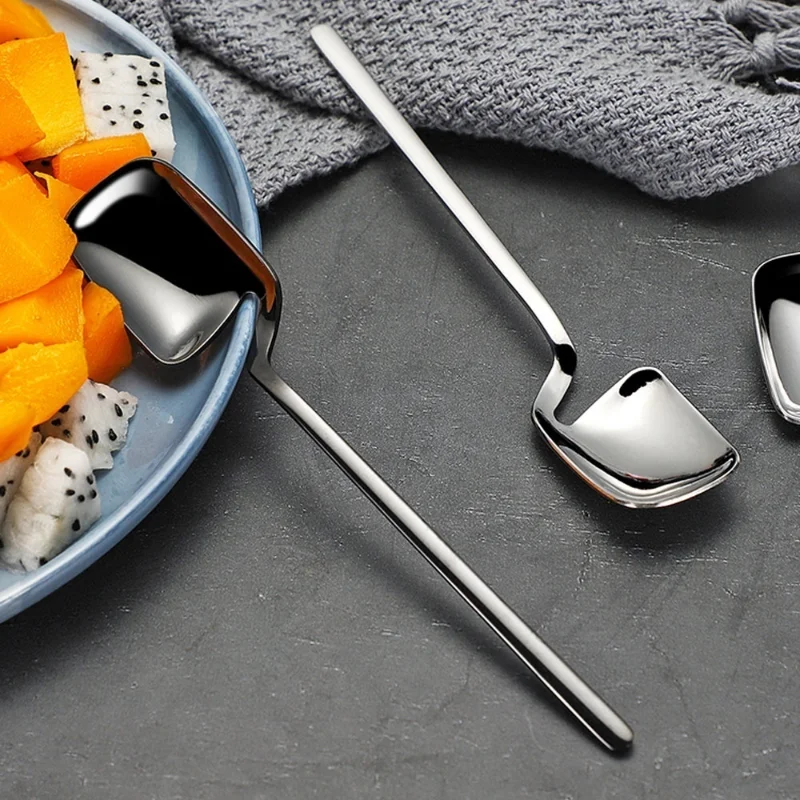 Cuchara agitadora de postre con mango largo - acero inoxidable - imagen 2