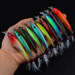 Wobbler hundido 3D para trucha y lucio