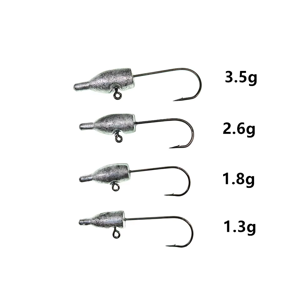 Jig Head Micro para vinilo – Anzuelo ligero pesca marina - imagen 3