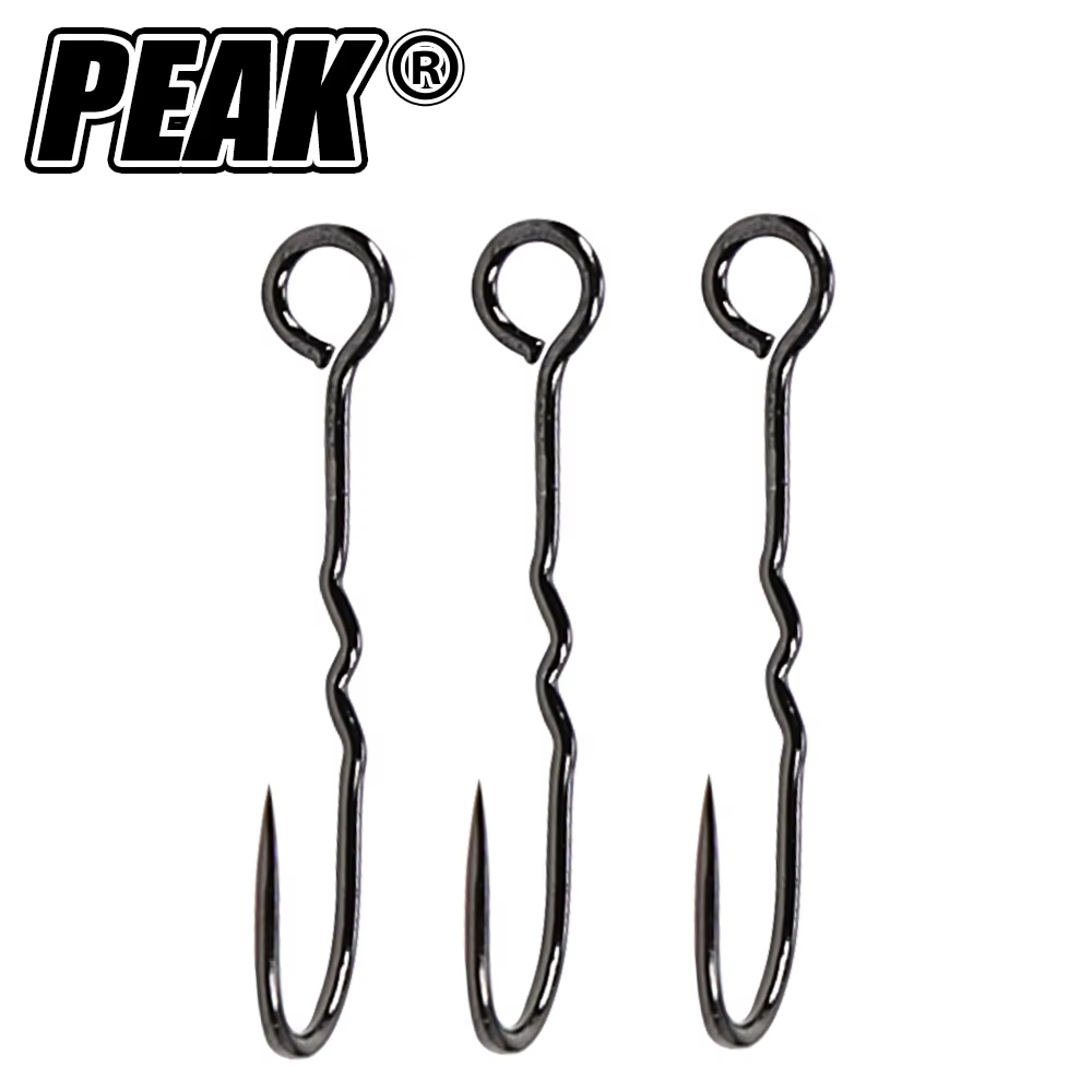 Anzuelos Jig Head PEAK Carpa – Acero carbono ojos grandes - imagen 2