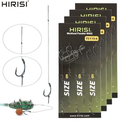 Hirisi TS115 anzuelos pre-atacados para carpa y feeder – duraderos