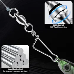 Esmerillones FishTrip con Rodamiento y Conector Hawaii – Acero Inoxidable