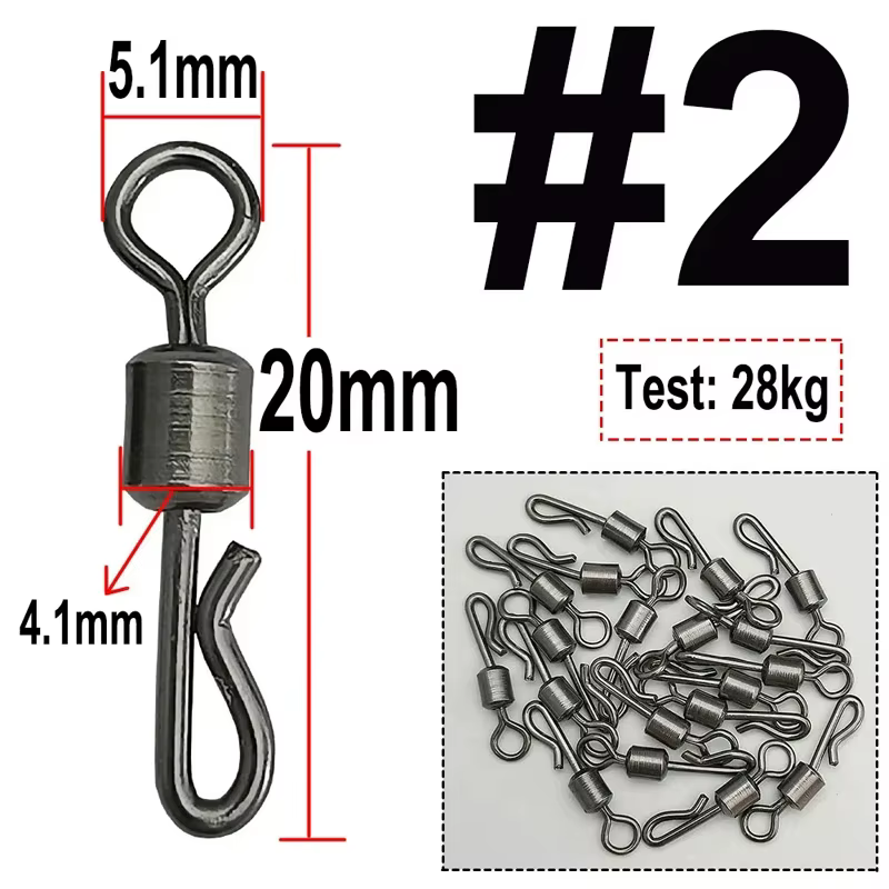 Conector giratorio Quick Link para pesca de carpa con boilies - imagen 3