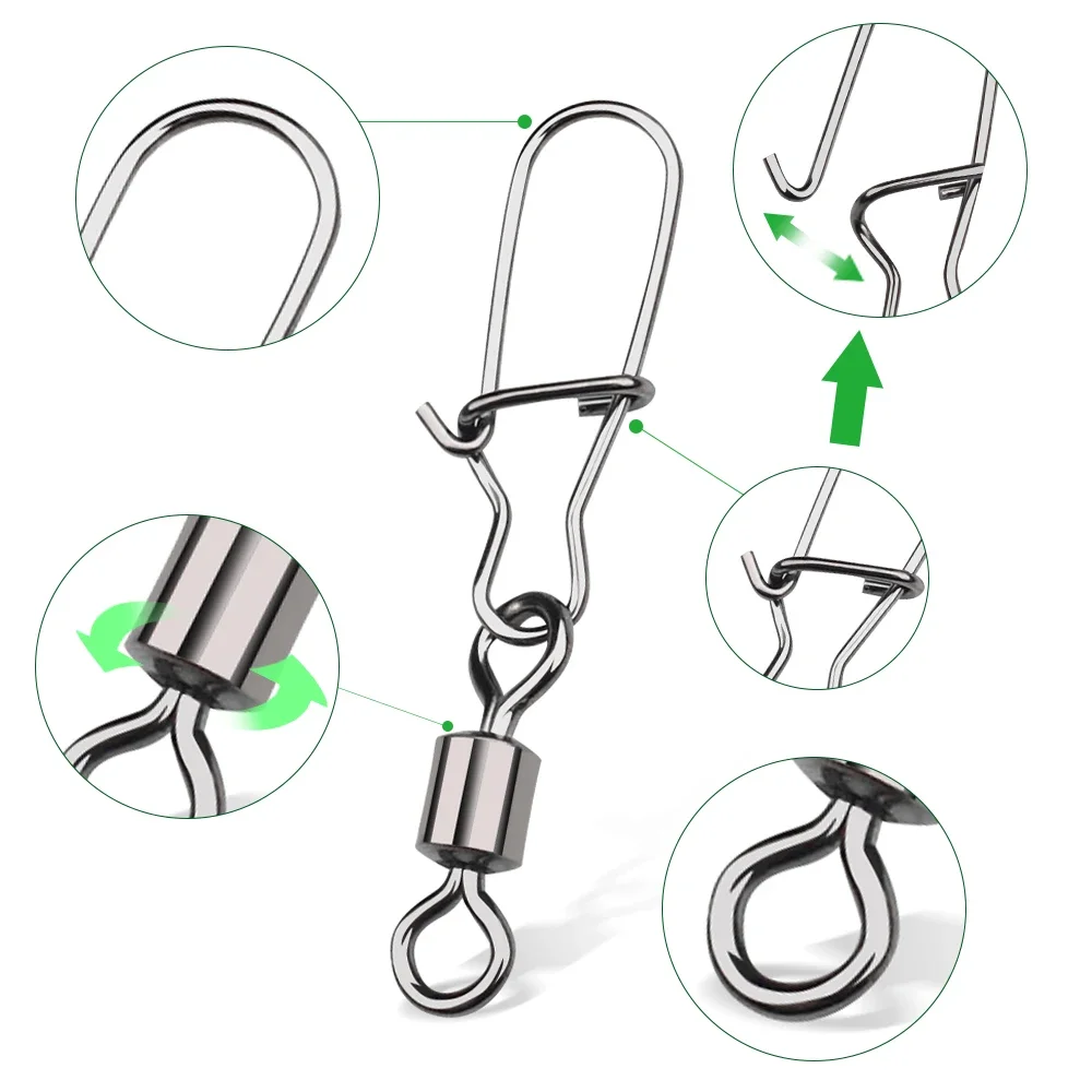 Conector giratorio DNDYUJU para lucio – Acero inoxidable - imagen 3