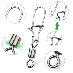 Conector giratorio DNDYUJU para lucio – Acero inoxidable