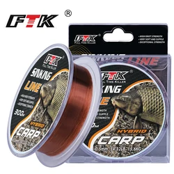 FTK Hilo de Pesca Fluorocarbono – Monofilamento para Carpa
