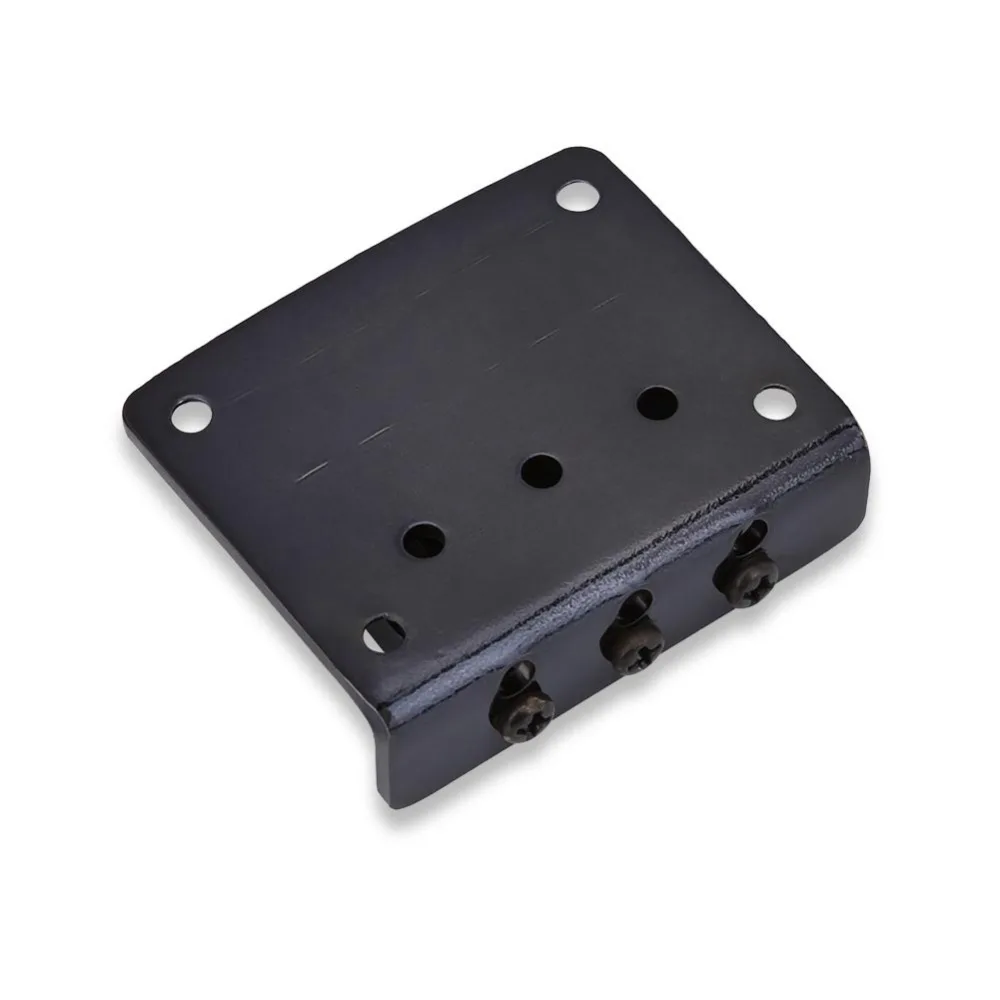 Puente de guitarra Hardtail ajustable zinc negro para reparación - imagen 4
