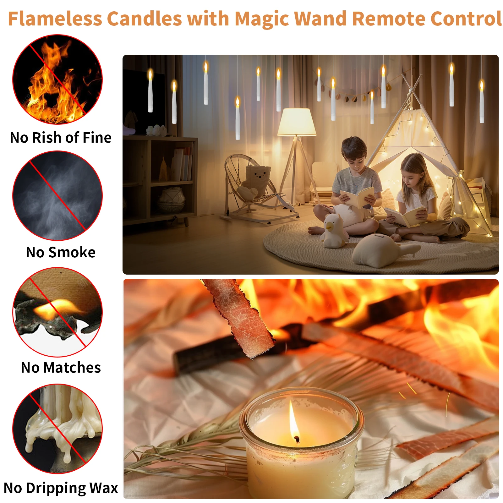 Luces LED flotantes para pesca nocturna con mando remoto y parpadeo - imagen 2