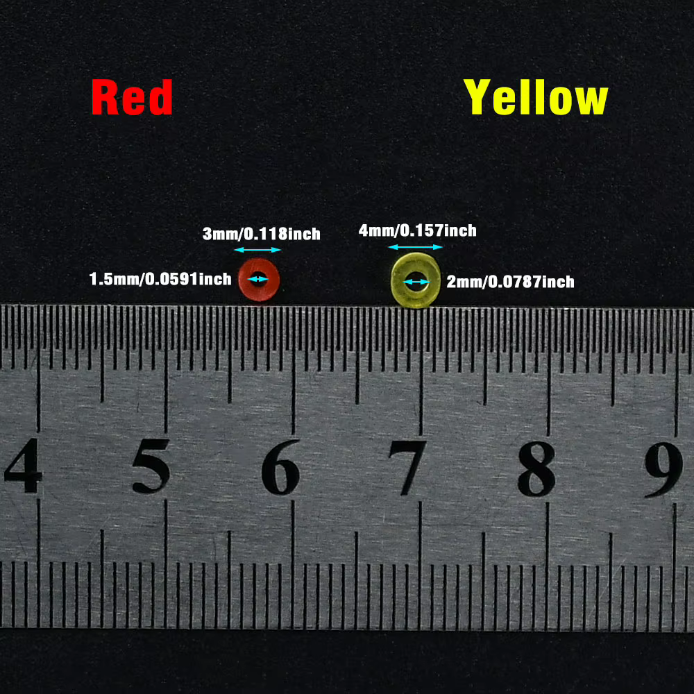Bandas elásticas bicolor para cebo - Anillos carga rápida pesca - imagen 4