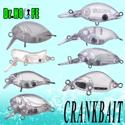Dr.Holife Mini Crankbait sin pintar espacios en blanco – Wobblers de lubina