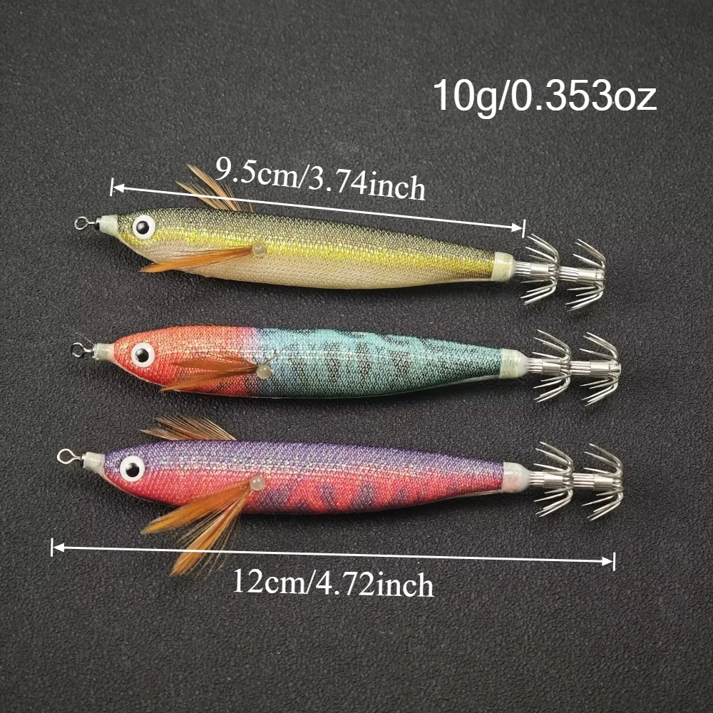 Cebo duro biónico para pesca nocturna en agua salada con plumas - imagen 3