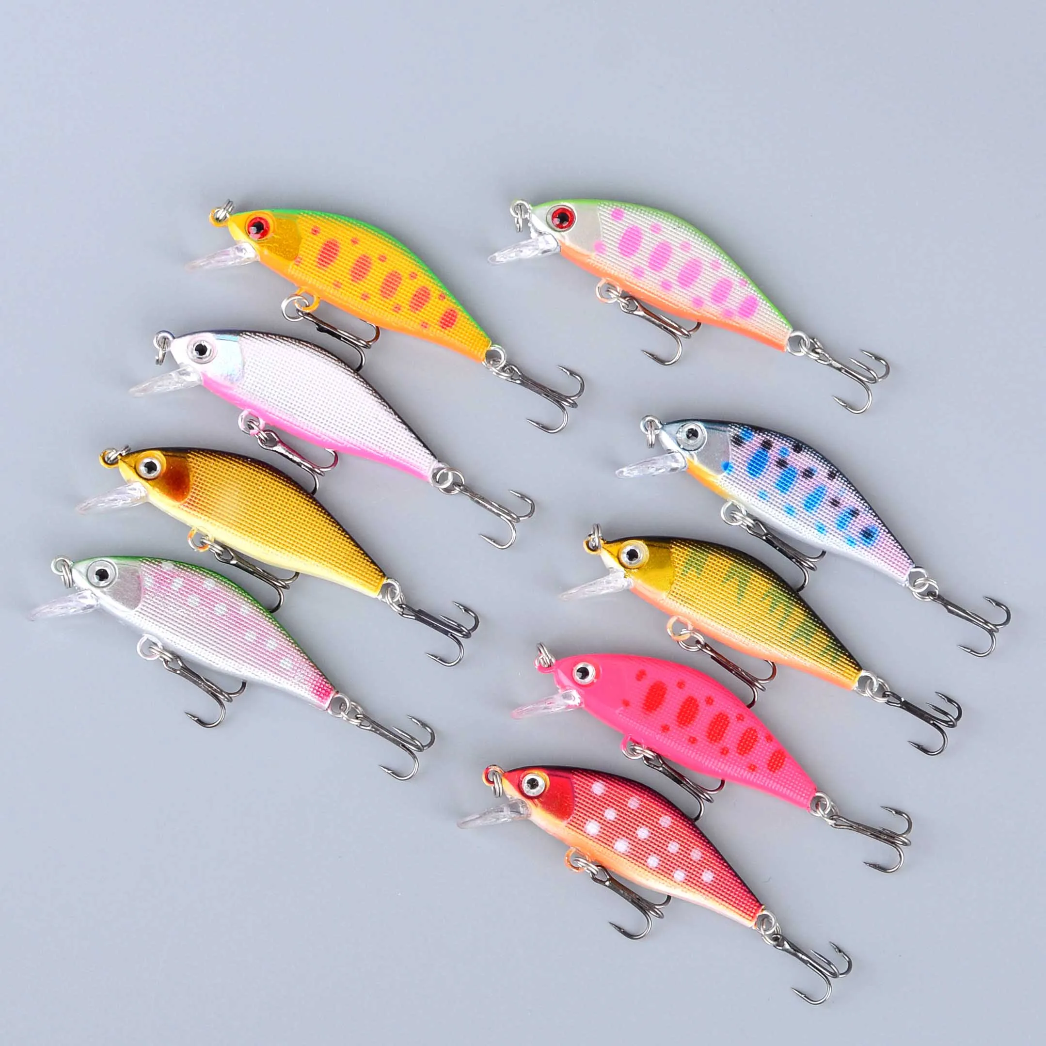 Señuelo Minnow Wobbler vista lateral mostrando perfil realista
