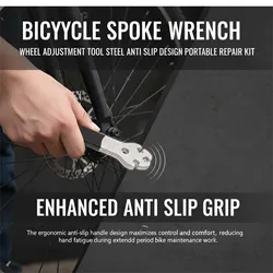 Llave para radios de bicicleta – mango antideslizante de acero