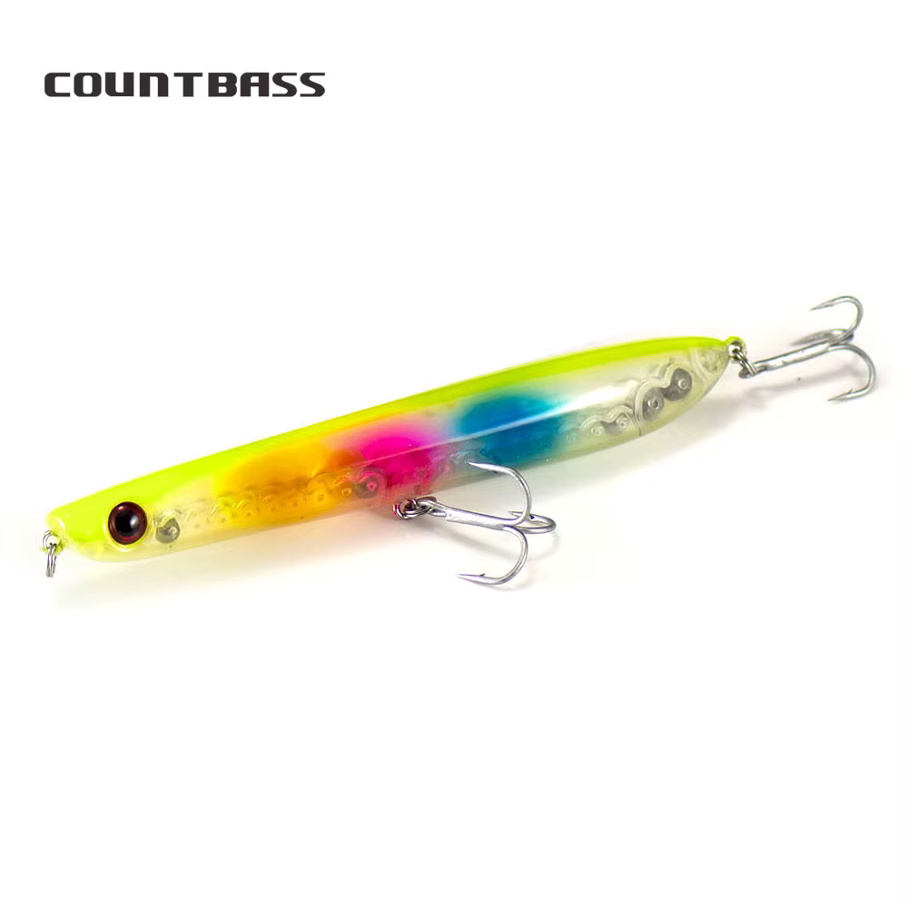 Countbass Topwater Popper Stick Señuelo Superficie Lubina - imagen 5